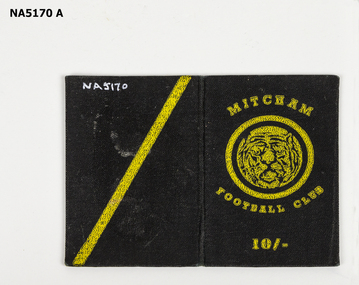 Small Mitcham Football Club Membership card 