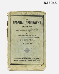 Federal Geography for Grade VIII.