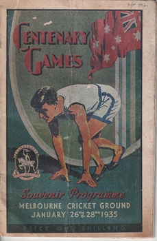 Souvenir Programme of the Centenary Games  32 pages