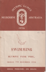 Program of the 1956 Olympic Games Swimming Friday 7th December   8 pages