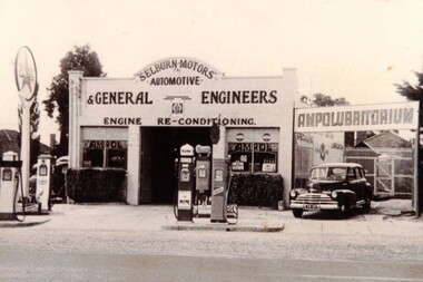 Blackburn Auto Garage. (a) circa 1948. (b) circa late 1950's
