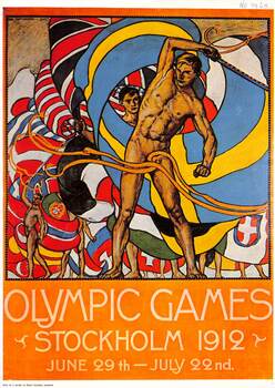 Poster for Olympic Games Stockholm 1912
