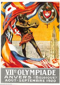 Poster for 7th Olympic Games Anvers (Belgium) 1920