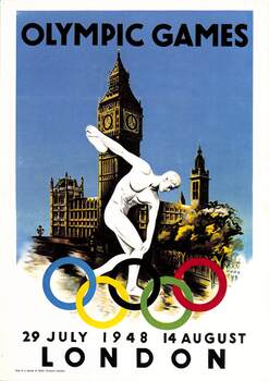 Poster for Olympic Games London 1948