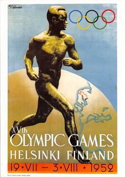 Poster for Olympic Games Helsinki 1952