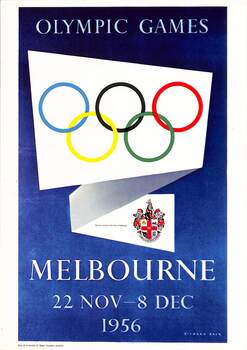 Poster for Olympic Games Melbourne 1956