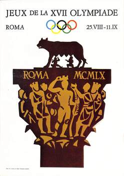 Poster for 17th Olympic Games Rome 1960