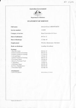 WW2 Service Arrowsmith