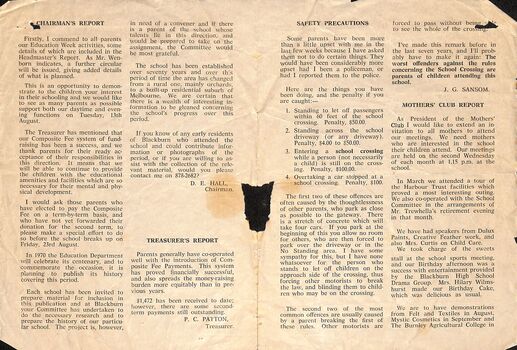 Blackburn State School News, 1968