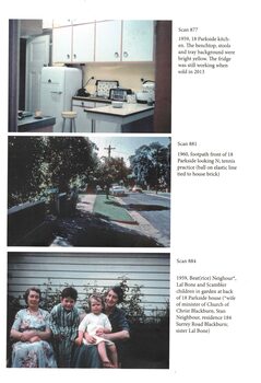 g) Kitchen.  h) Street view.  i) Scambler children. 