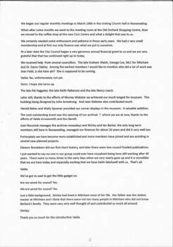 Nunawading Historical Society 30th Anniversary Meeting on 14th Oct 1995.