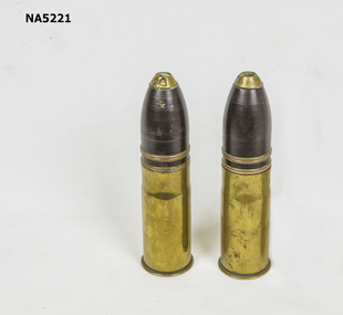 2 German metal shells