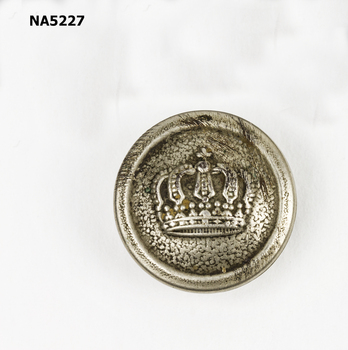 Silver military button