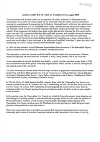 Document, Arts and Culture, Whitehorse News, 2008