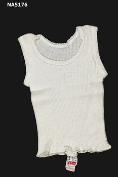 Infant's cotton size 1 singlet.
