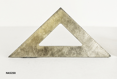 Tin set square.