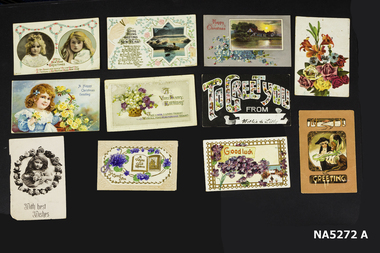 11 of the postcards