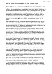 Document - Family History Research paper, Nurse Polly Maggs (Mary Ann/ Marianne Maggs nee Hardidge), February 2021