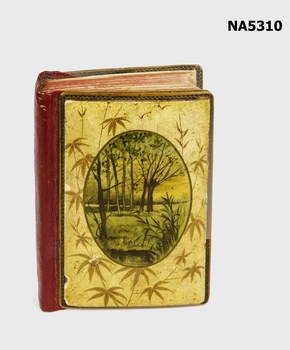 Bound book, with illustrated front cover.