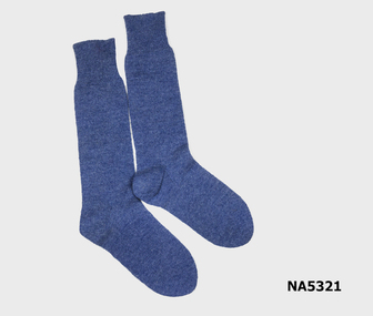 Pair of blue men's woollen socks