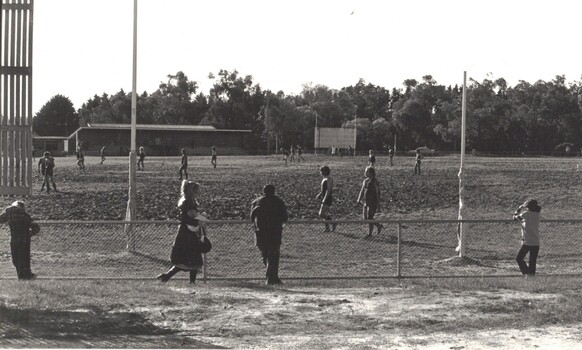 Morton Park Blackburn showing football oval.