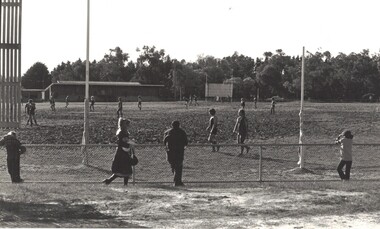 Morton Park Blackburn showing football oval.