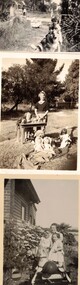 Three photos of Alison Till at various ages.