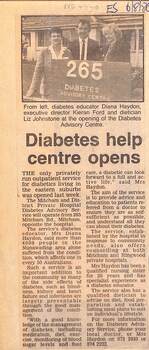 Diabetes Help Centre Opens