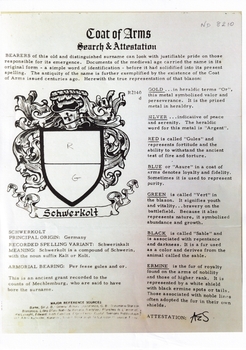 Schwerkolt Coat of Arms