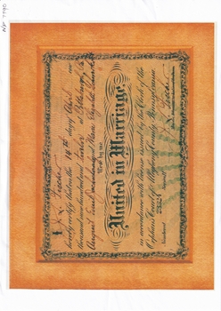 Mary's Marriage Certificate