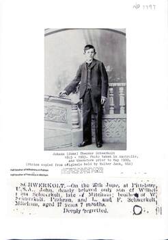 John Schwerkolt's Death Notice