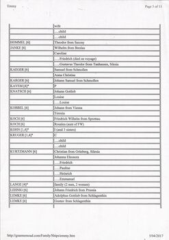 Emmi Passenger Ship List, 1849