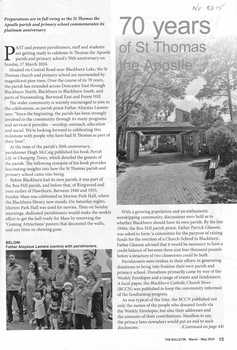 70 Years of St. Thomas the Apostle