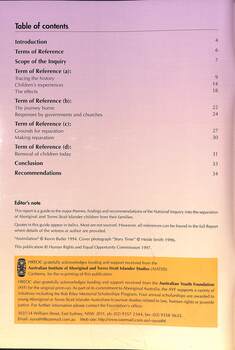 Inquiry into the Separation of Aboriginal and Torres Strait Islander Children