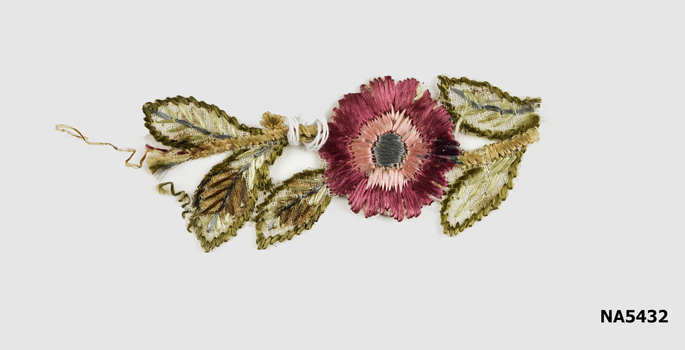 Embroidered flower motif