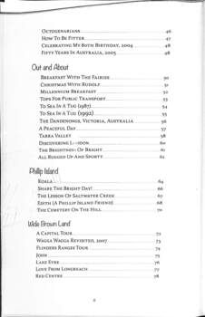 Poet's Corner, Table of Contents, page x