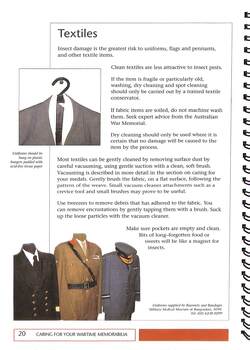 Caring for your wartime memorabilia.