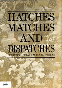 Cover for a book of christening, bridal and mourning fashions from the sixteenth to twentieth century. 