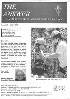 The Answer   Melbourne Legacy