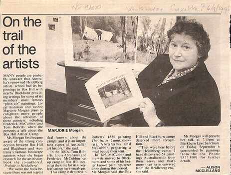 On the Trail of the Artists