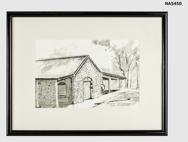 Framed picture of Schwerkolt Cottage.