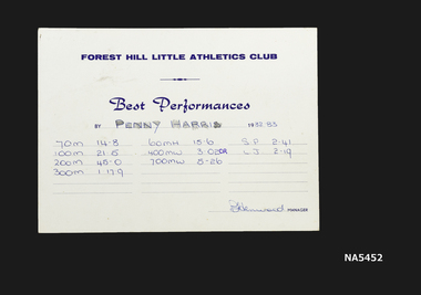 Athletics award
