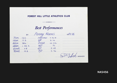 Athletics award
