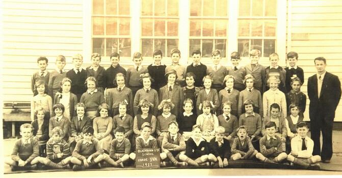Blackburn South State School, class of 4A in 1957.
