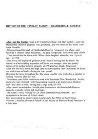 Findlay Family - Heatherdale Reserve