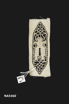 Venetian Lace Insert with Boy in Church Motif