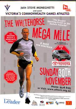 Whitehorse Mega Mile, A Two Mile Fun Run/Walk