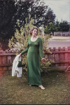 Photo of matching dress and bag