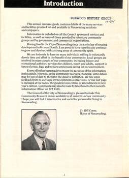 Nunawading 1986, Community Resources Guide, inside cover