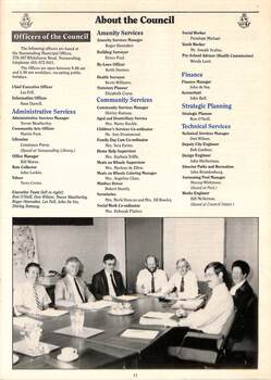 Nunawading 1986, Community Resources Guide, Nunawading Council